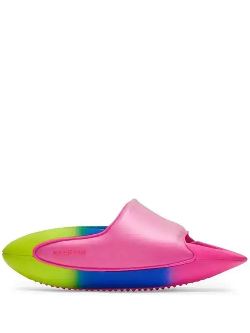 Balmain Gradient Effect Chunky Sole Slides Pink Gradient EU 38 US 8 NIB